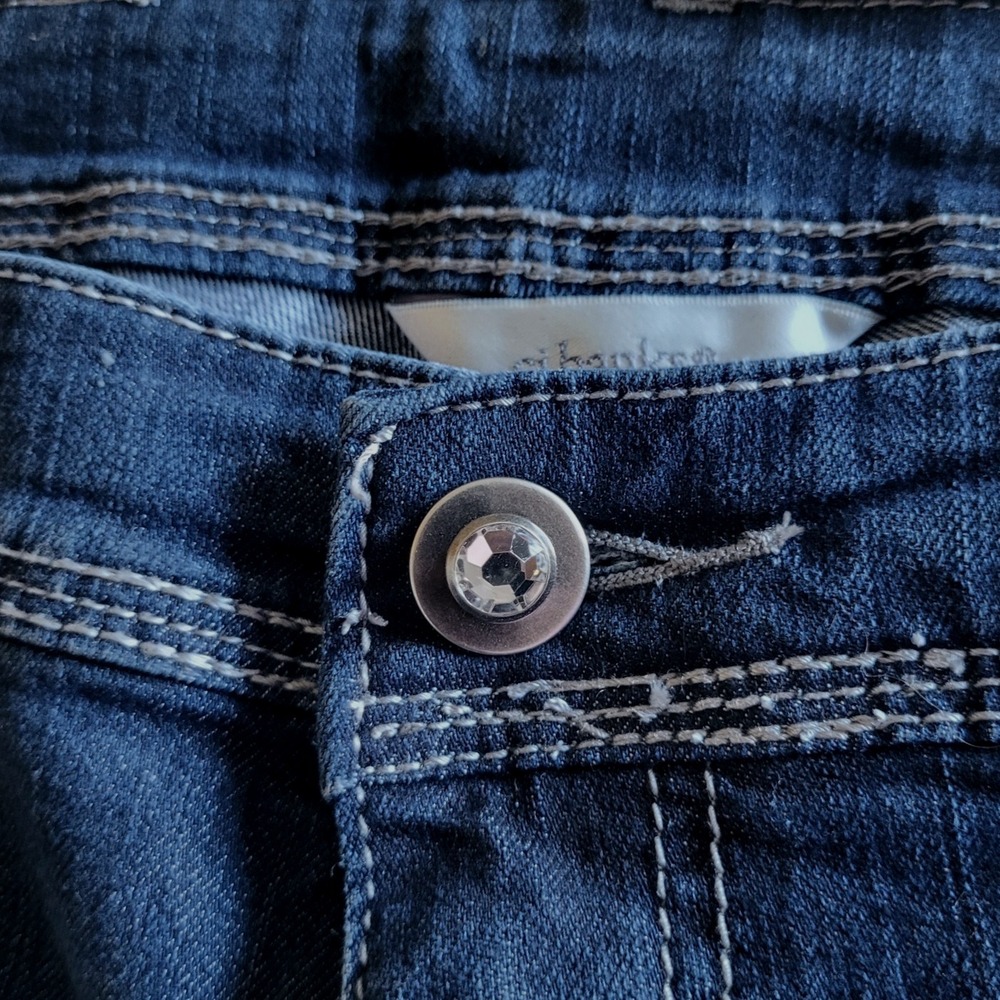 CJ Banks‎ Denim Capri Jeans Womens 18W Blue Moderately Curvy Fit NWT New - Picture 3 of 10